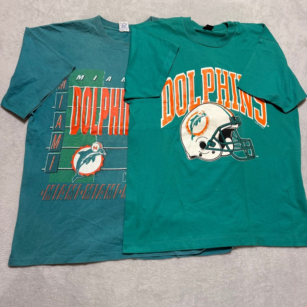 Salem Sportswear Miami Dolphins T-Shirt Men XXL XL Vintage 90s Screen Stars